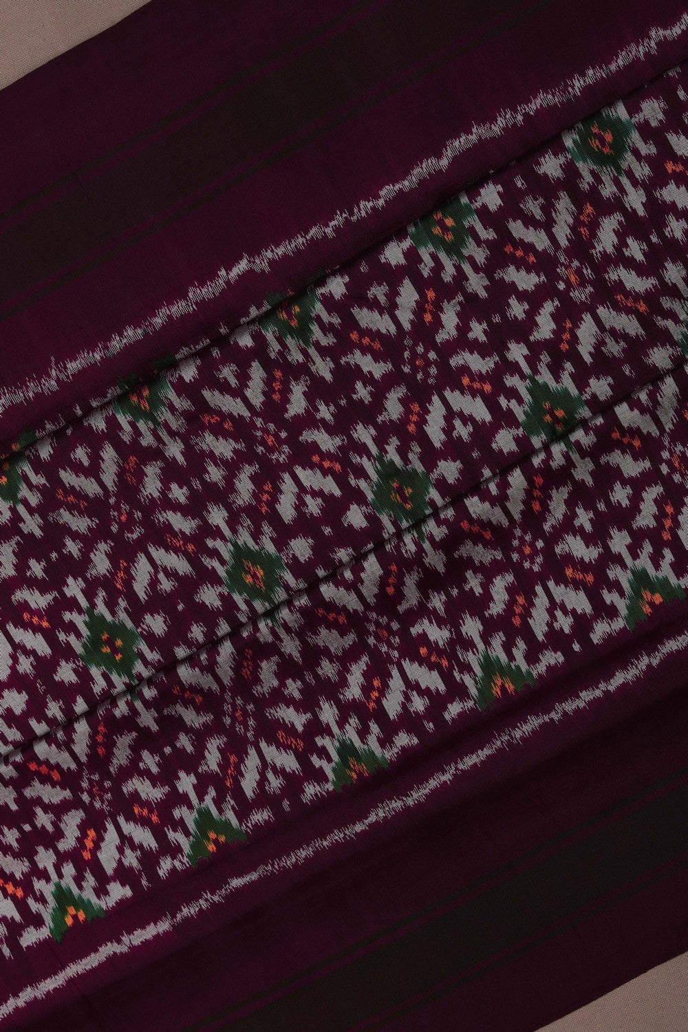 Image of Pochampally Ikat Silk Saree