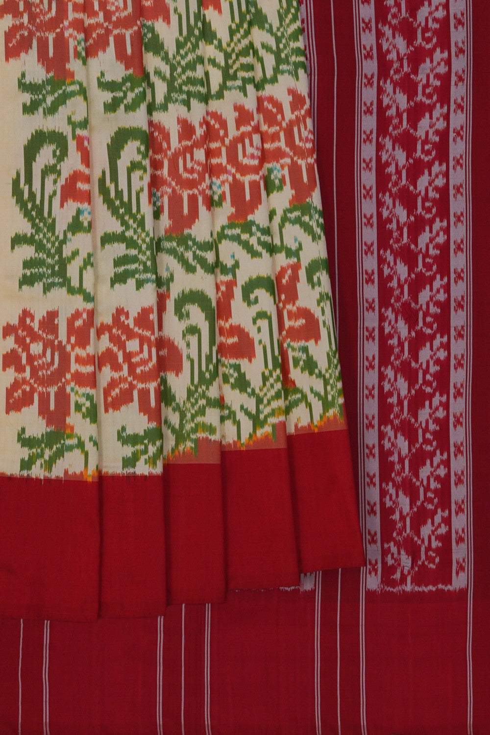 Image of Pochampally Ikat Silk Saree
