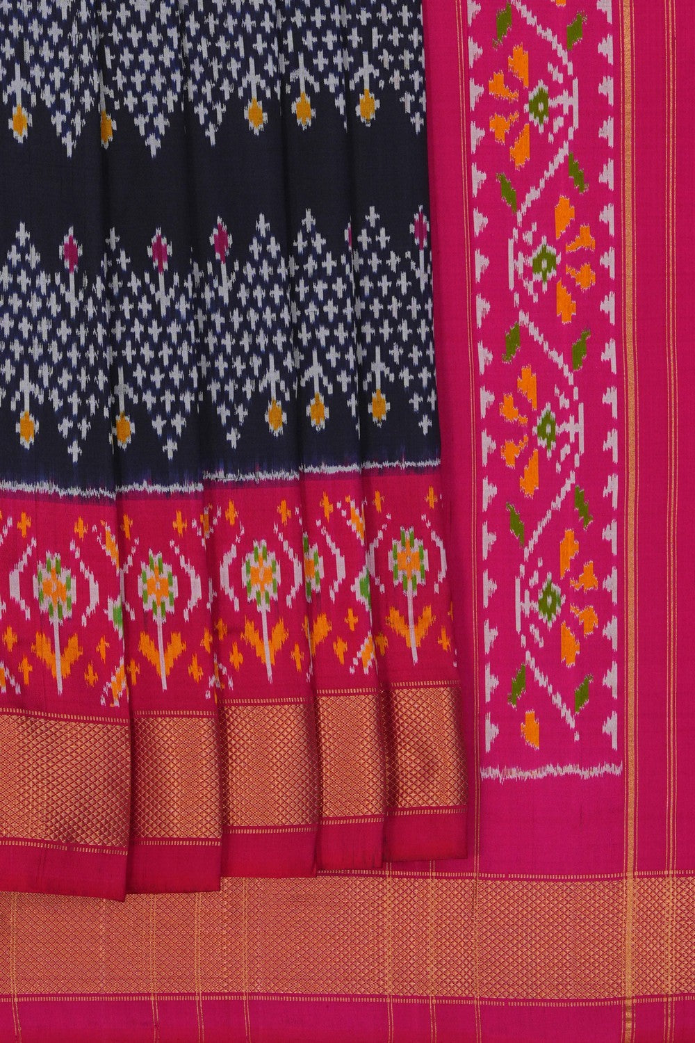 Image of Pochampally Ikat Silk Saree