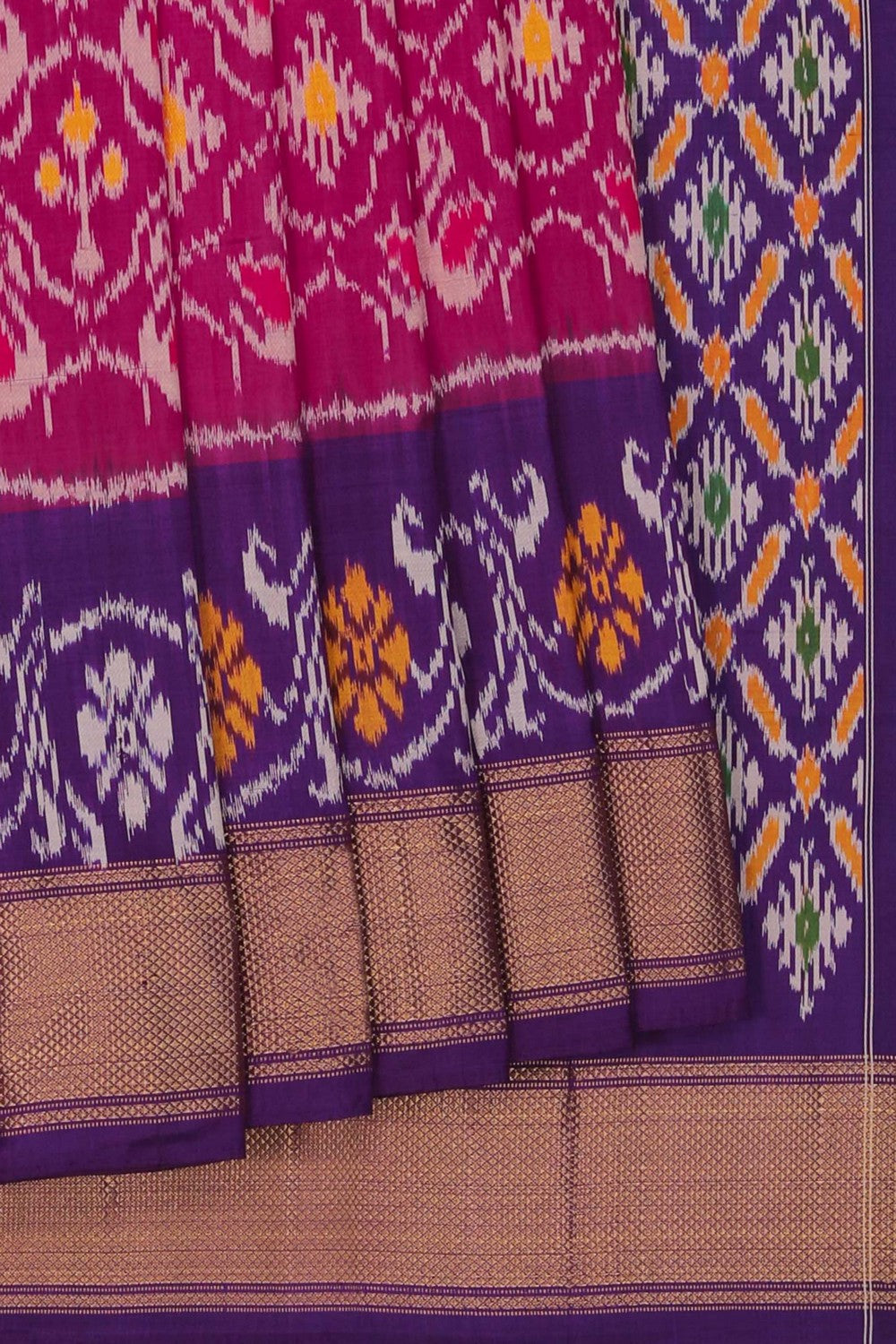 Image of Pochampally Ikat Silk Saree