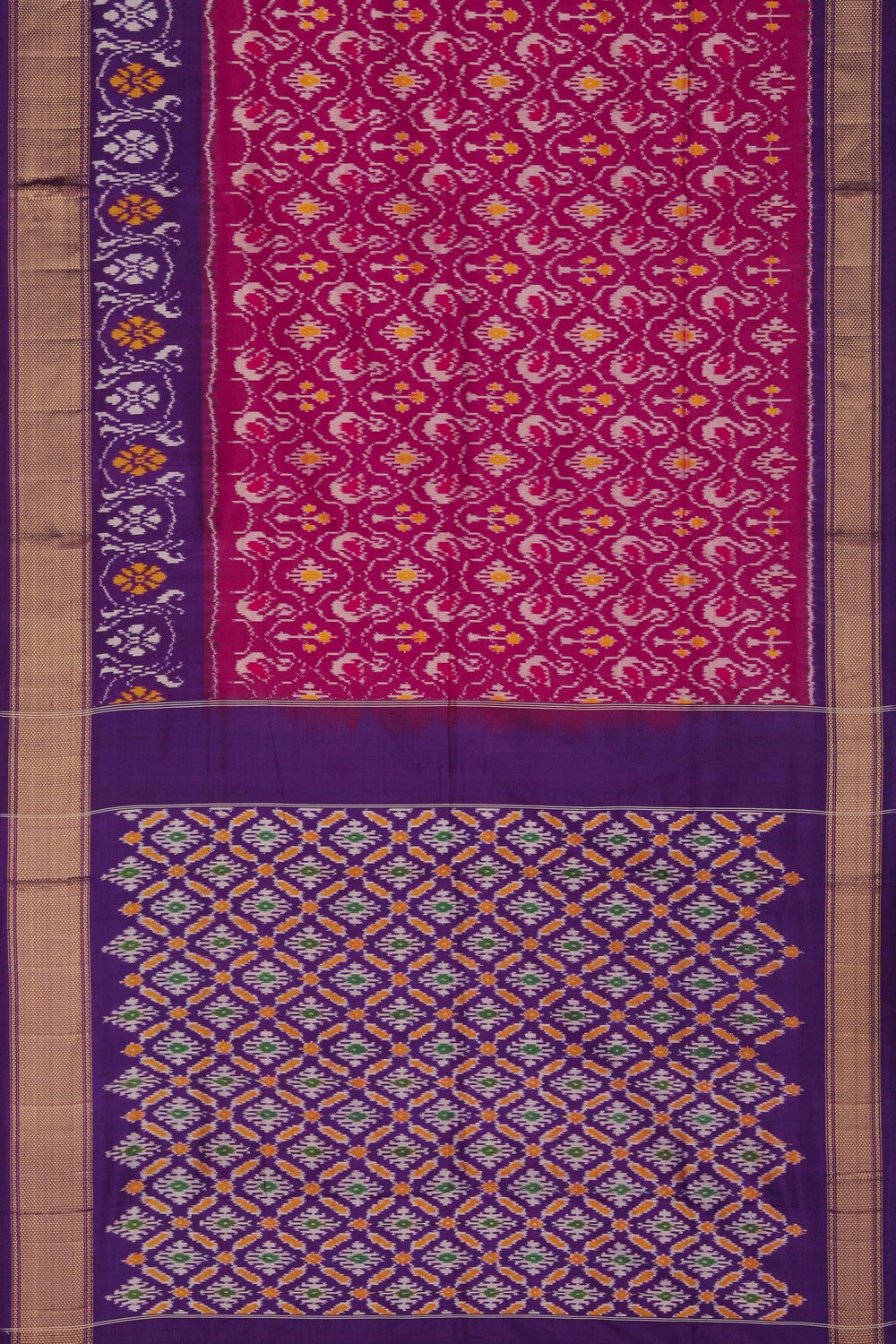 Image of Pochampally Ikat Silk Saree