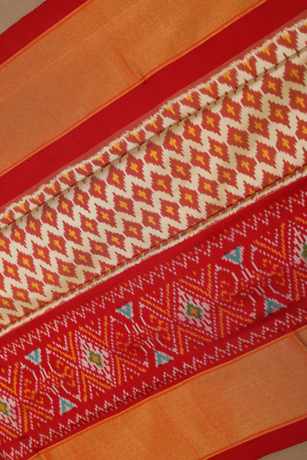 Image of Pochampally Ikat Silk Saree
