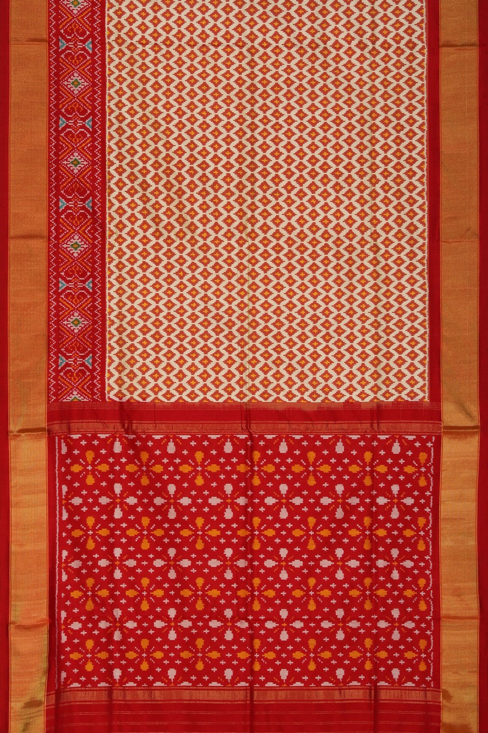 Image of Pochampally Ikat Silk Saree