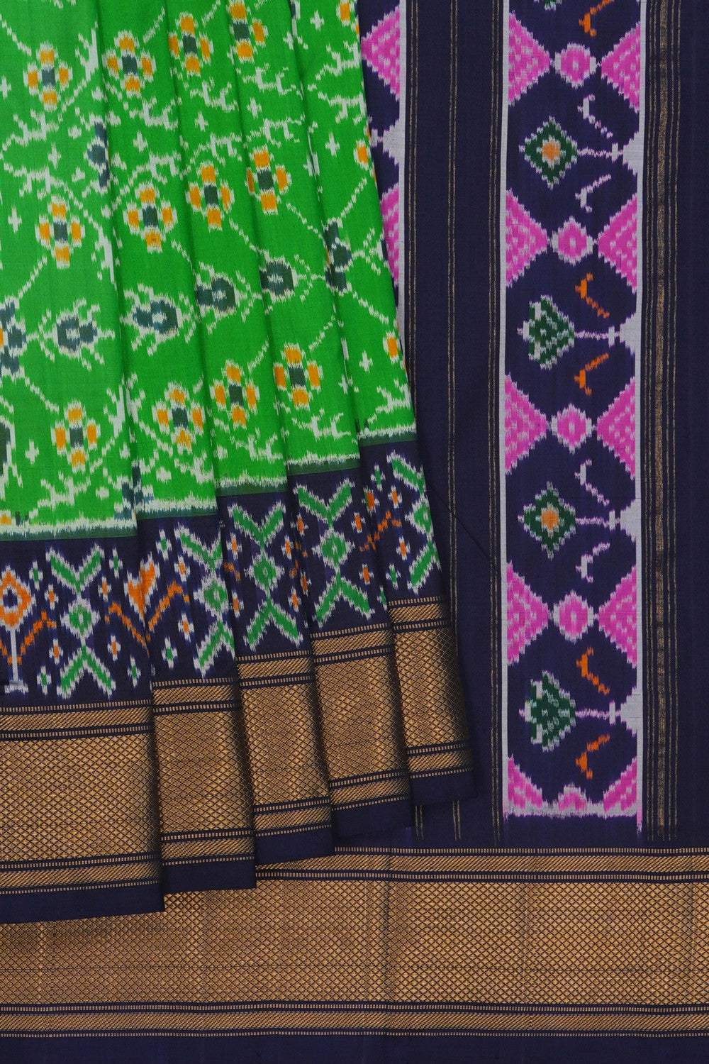 Image of Pochampally Ikat Silk Saree