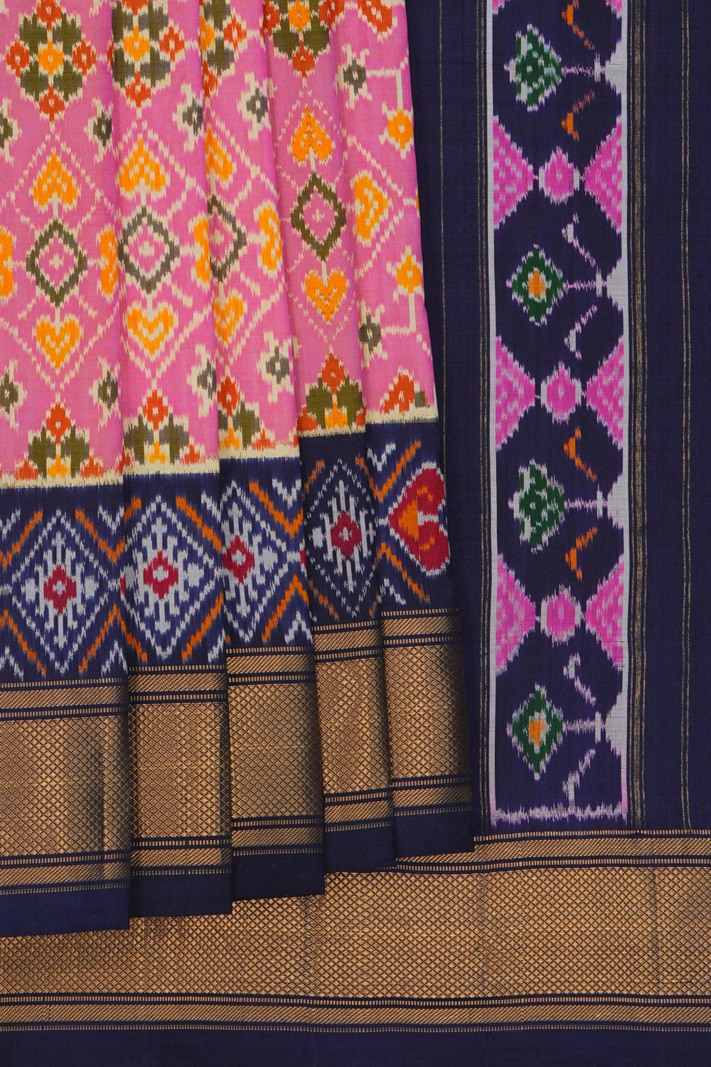 Image of Pochampally Ikat Silk Saree
