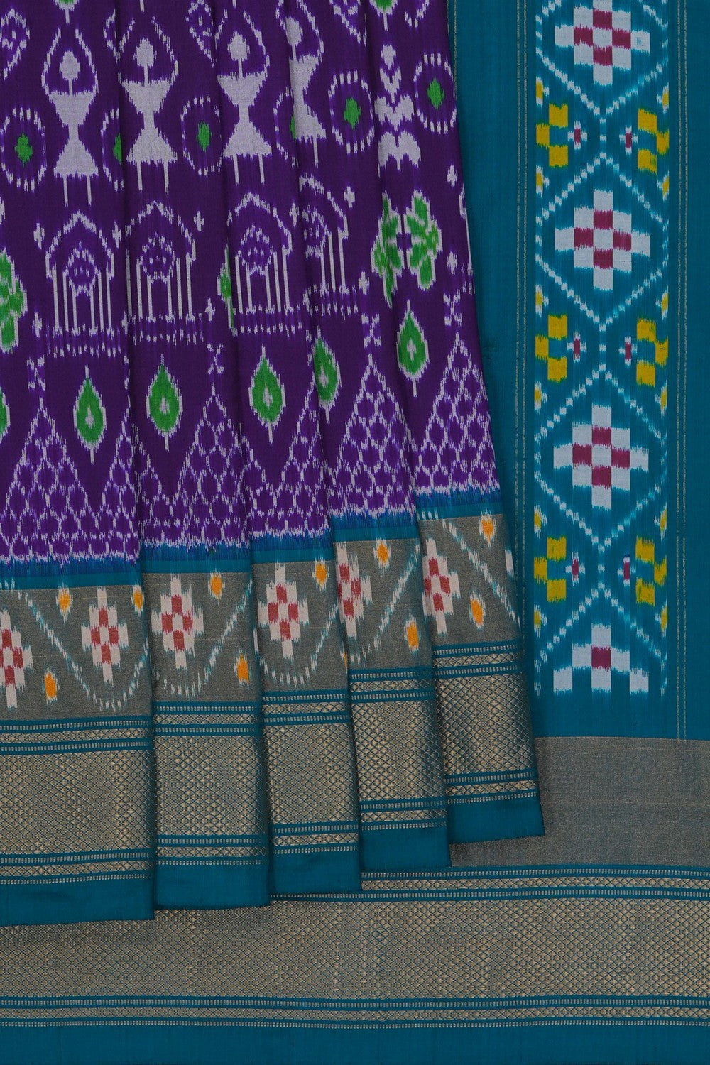 Image of Pochampally Ikat Silk Saree