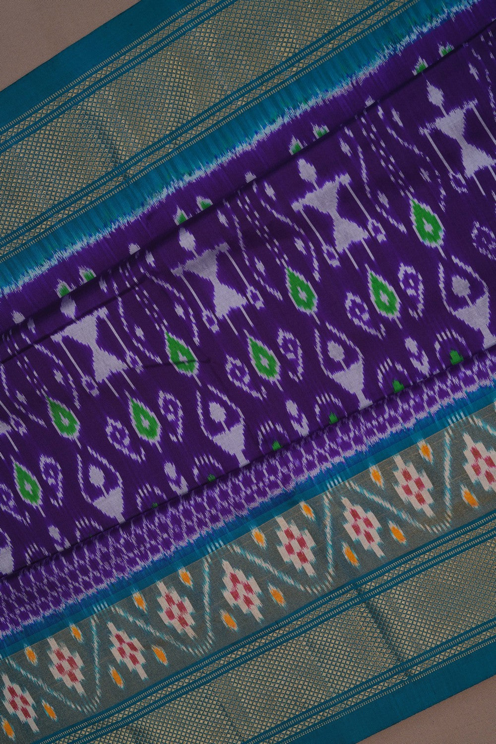 Image of Pochampally Ikat Silk Saree