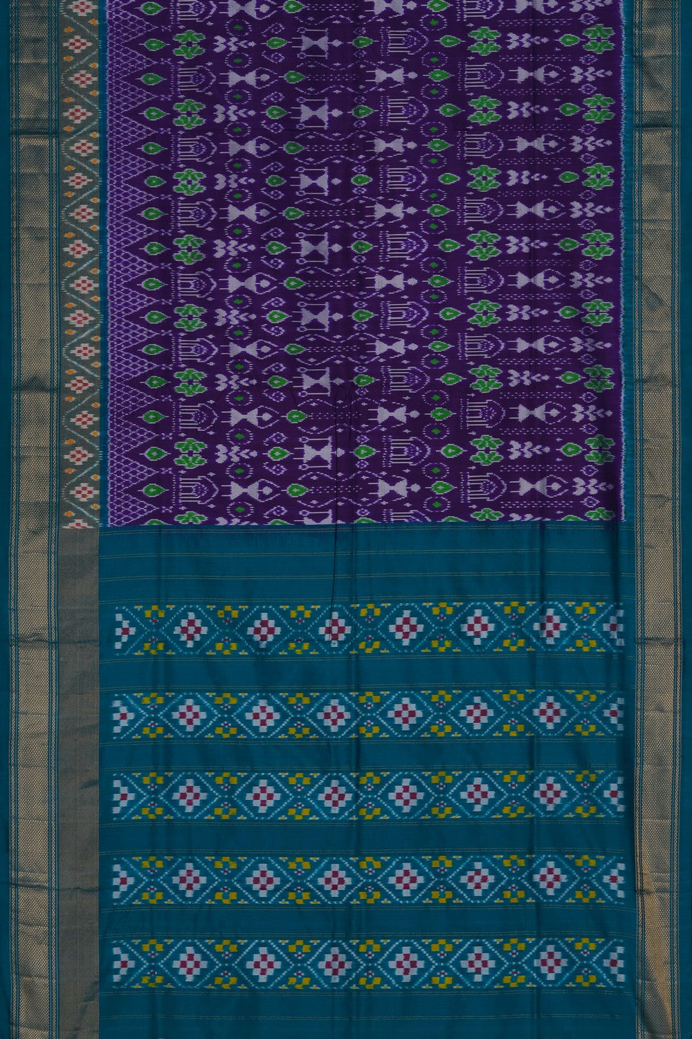 Image of Pochampally Ikat Silk Saree