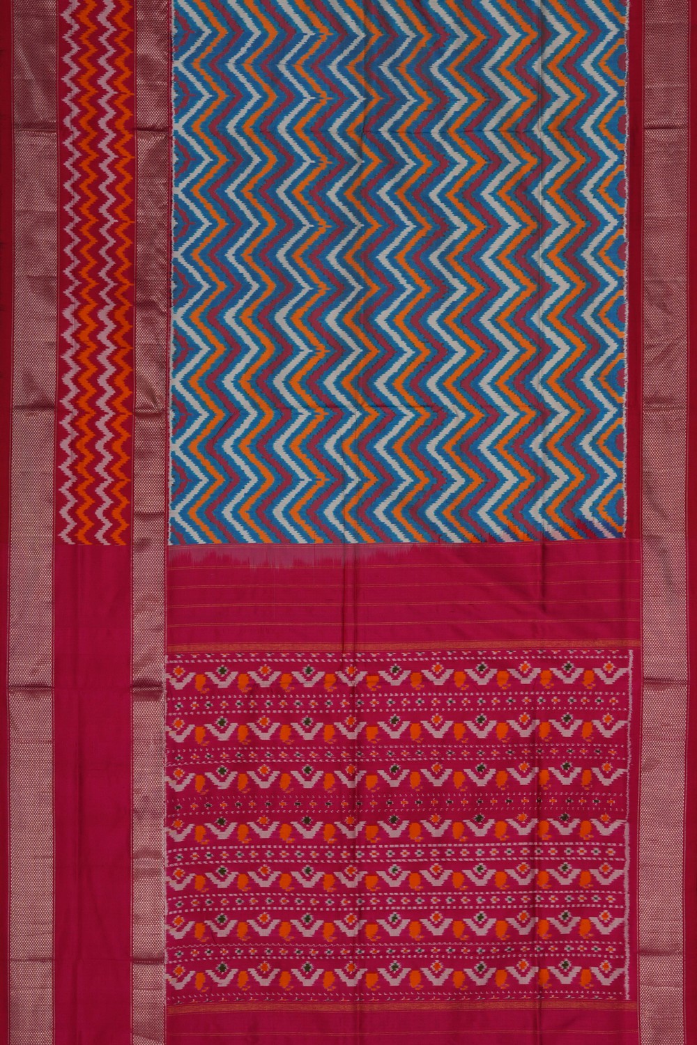 Image of Pochampally Ikat Silk Saree