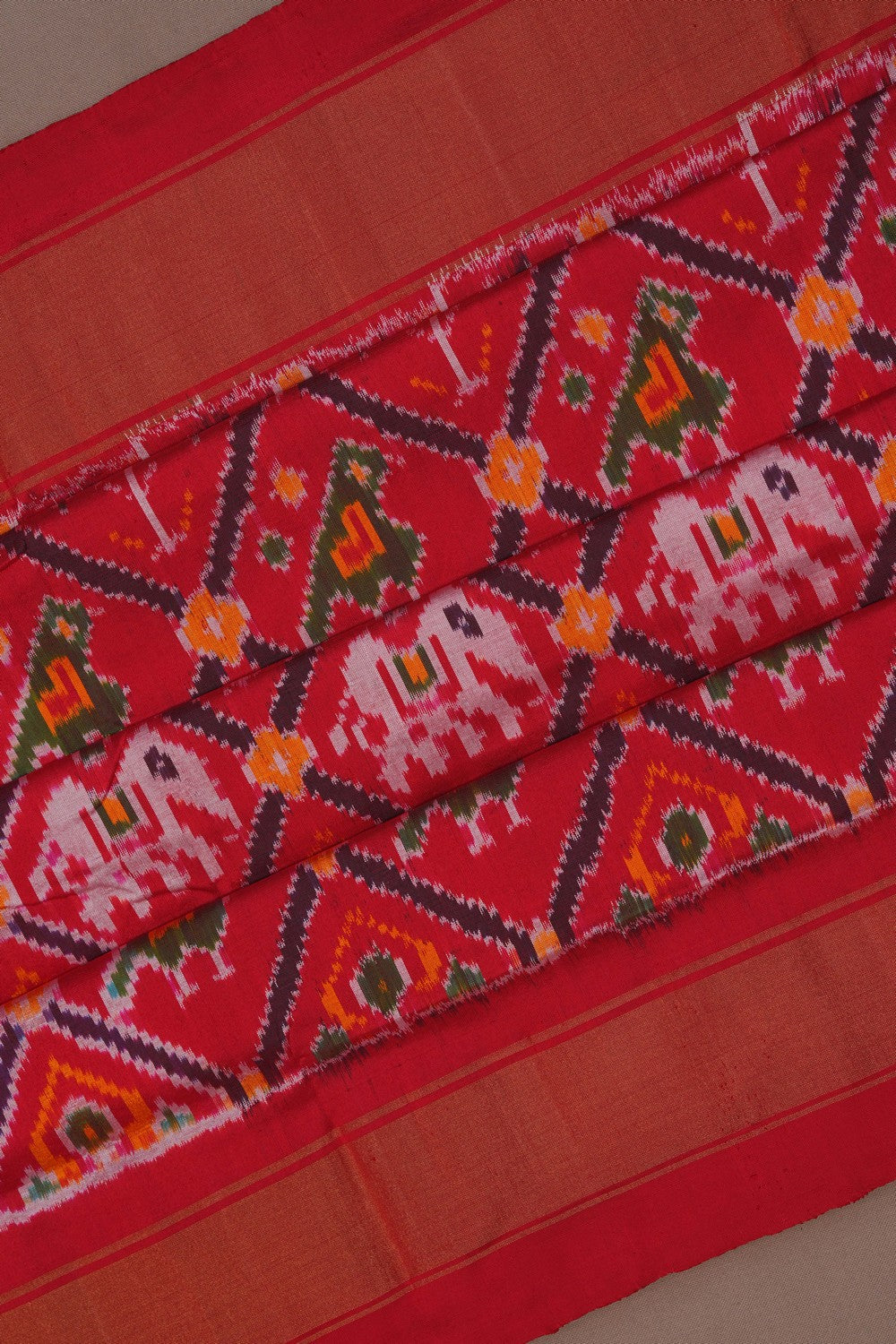 Image of Pochampally Ikat Silk Saree