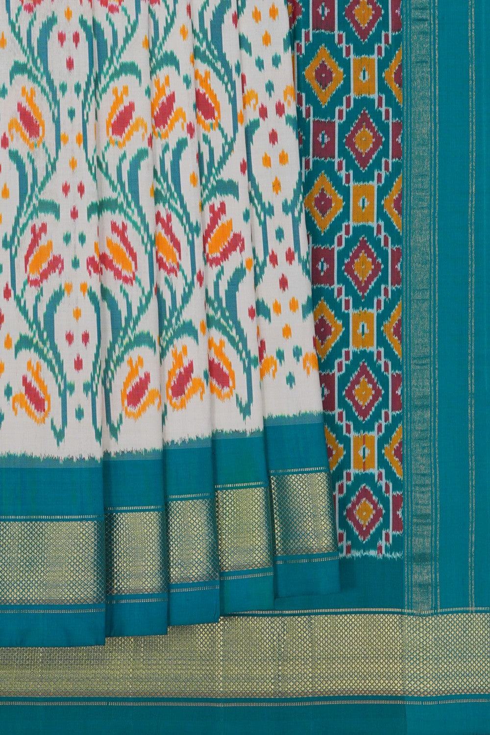 Image of Pochampally Ikat Silk Saree