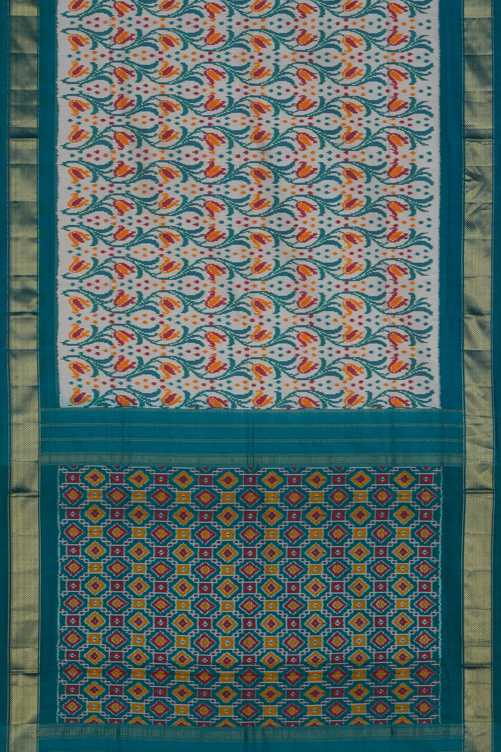 Image of Pochampally Ikat Silk Saree