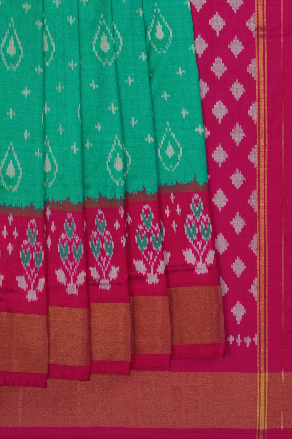 Image of Pochampally Ikat Silk Saree