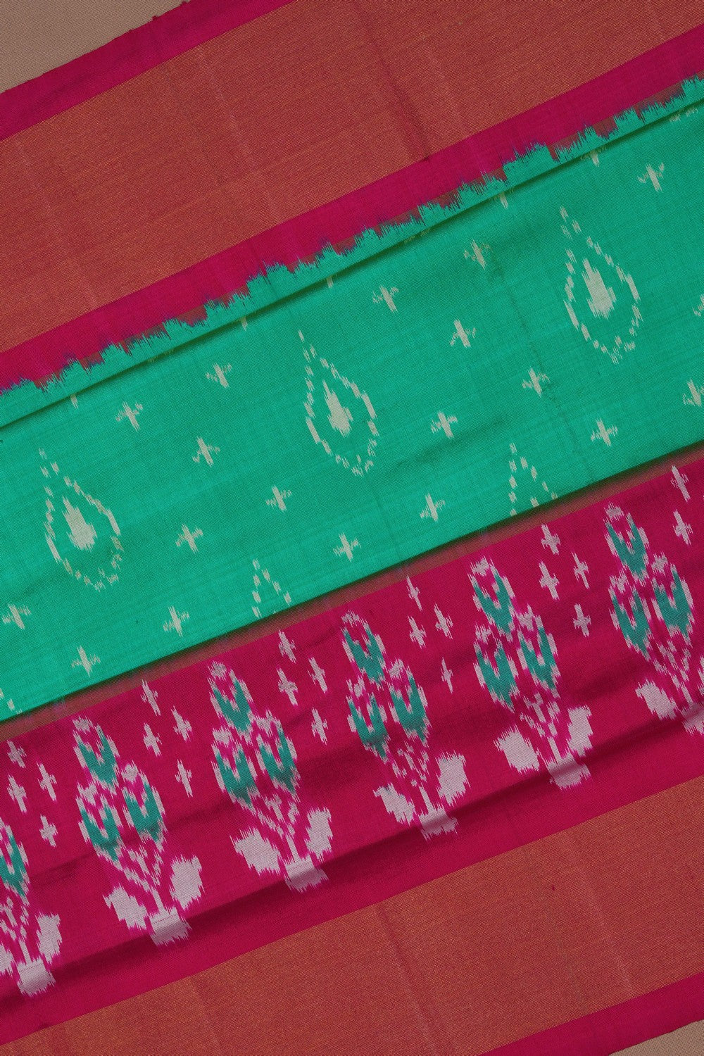 Image of Pochampally Ikat Silk Saree