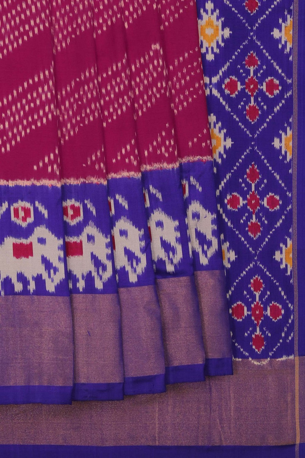 Image of Pochampally Ikat Silk Saree
