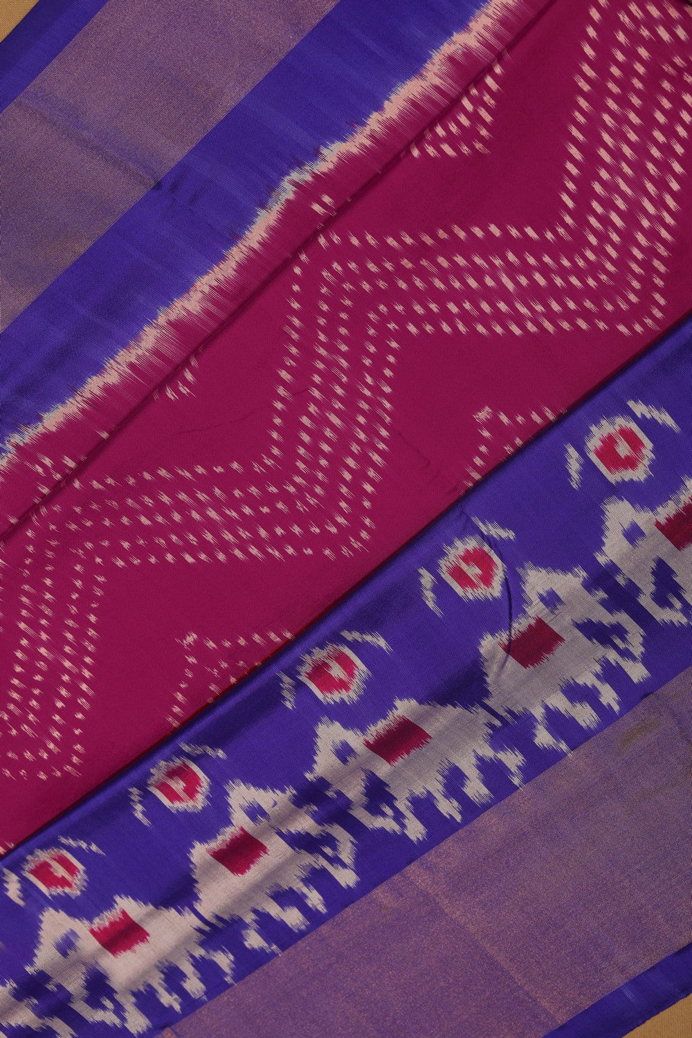 Image of Pochampally Ikat Silk Saree