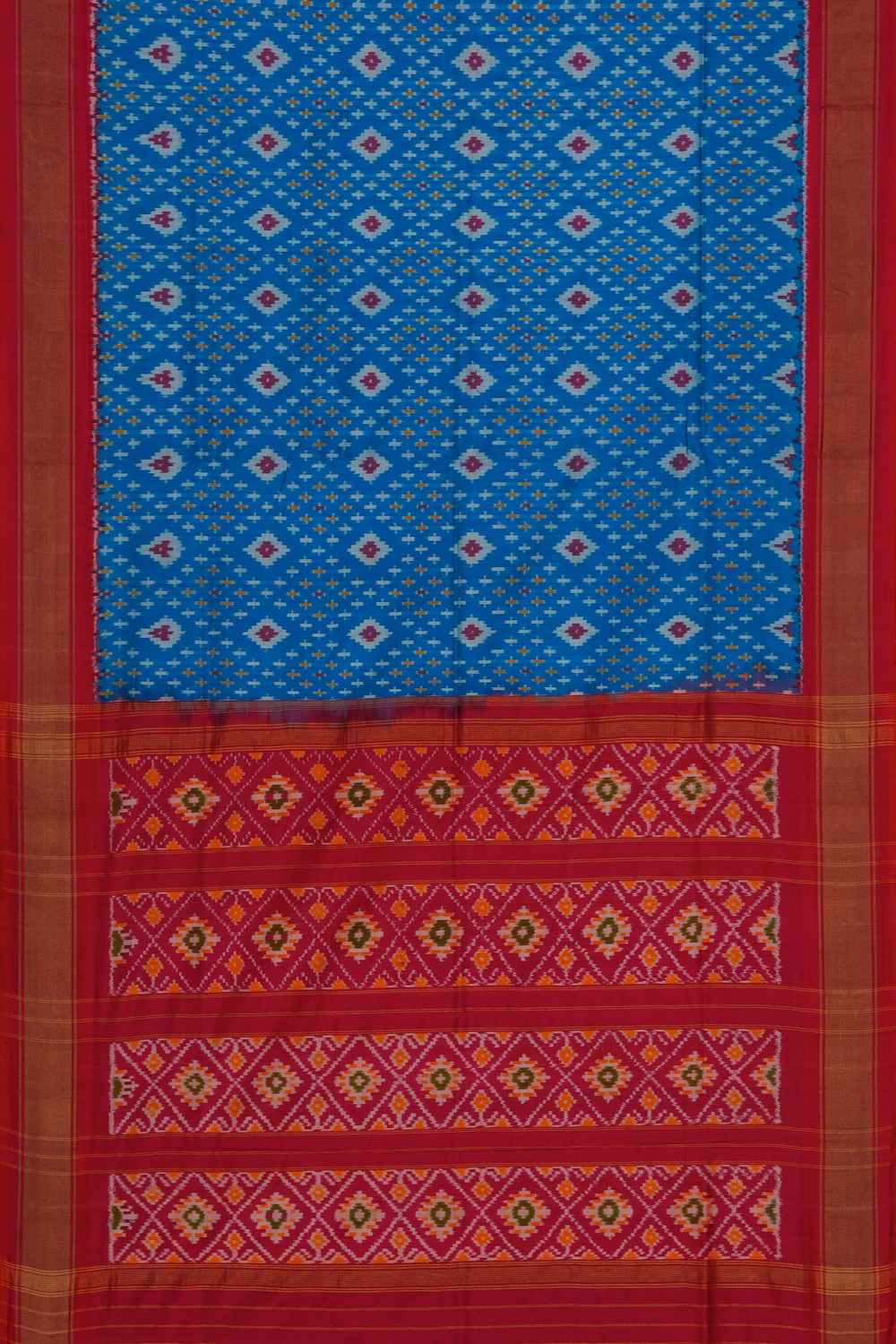 Image of Pochampally Ikat Silk Saree