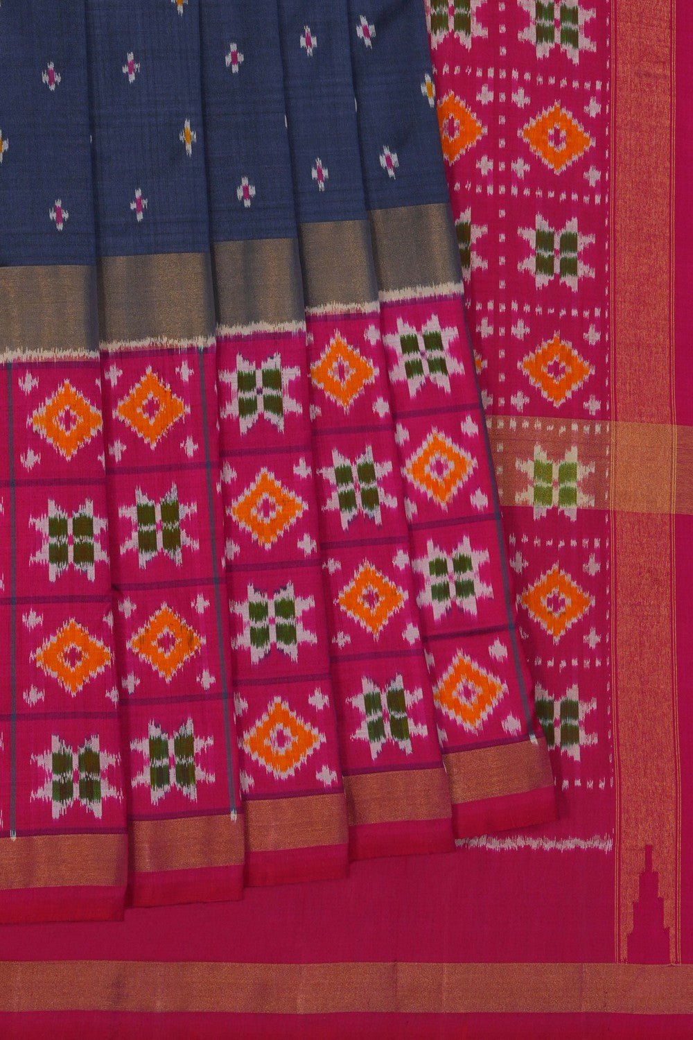 Image of Pochampally Ikat Silk Saree