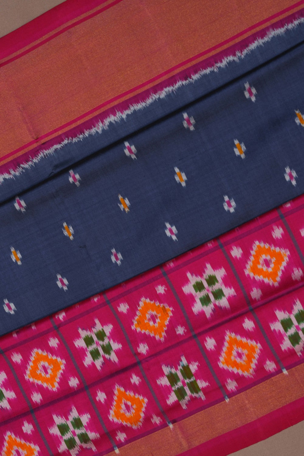 Image of Pochampally Ikat Silk Saree