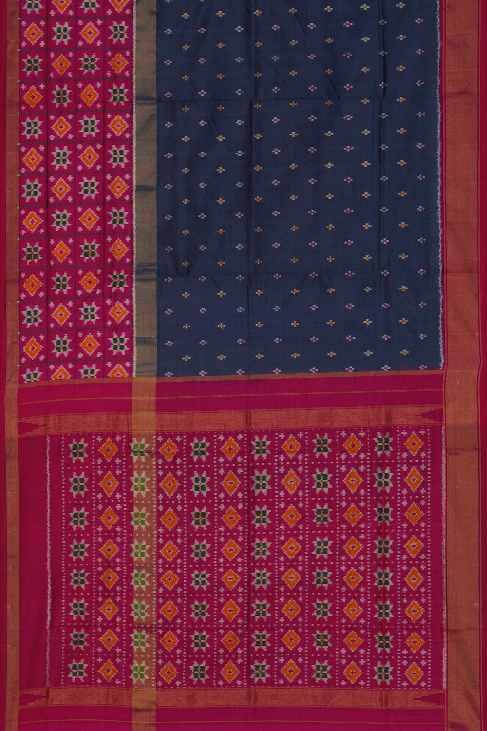 Image of Pochampally Ikat Silk Saree