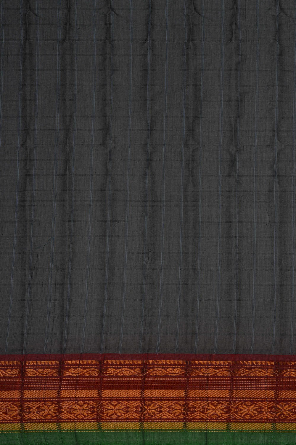 Image of Gadwal Grey Saree