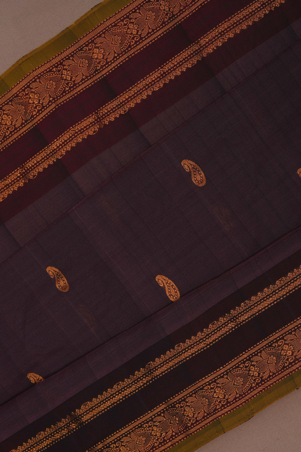 Image of Gadwal Purple Saree