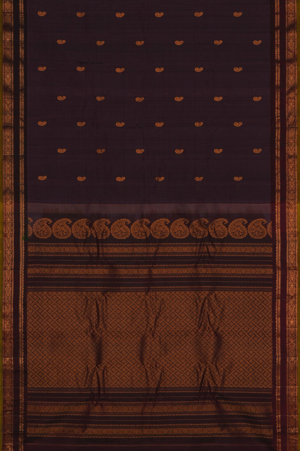 Image of Gadwal Purple Saree