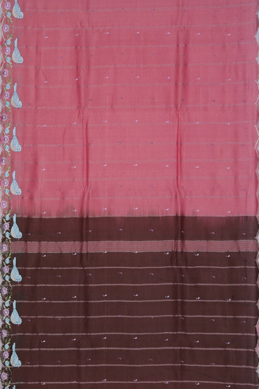 Image of Mangalgiri Embroidery Saree