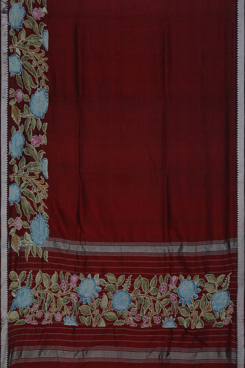 Image of Mangalgiri Embroidery Saree