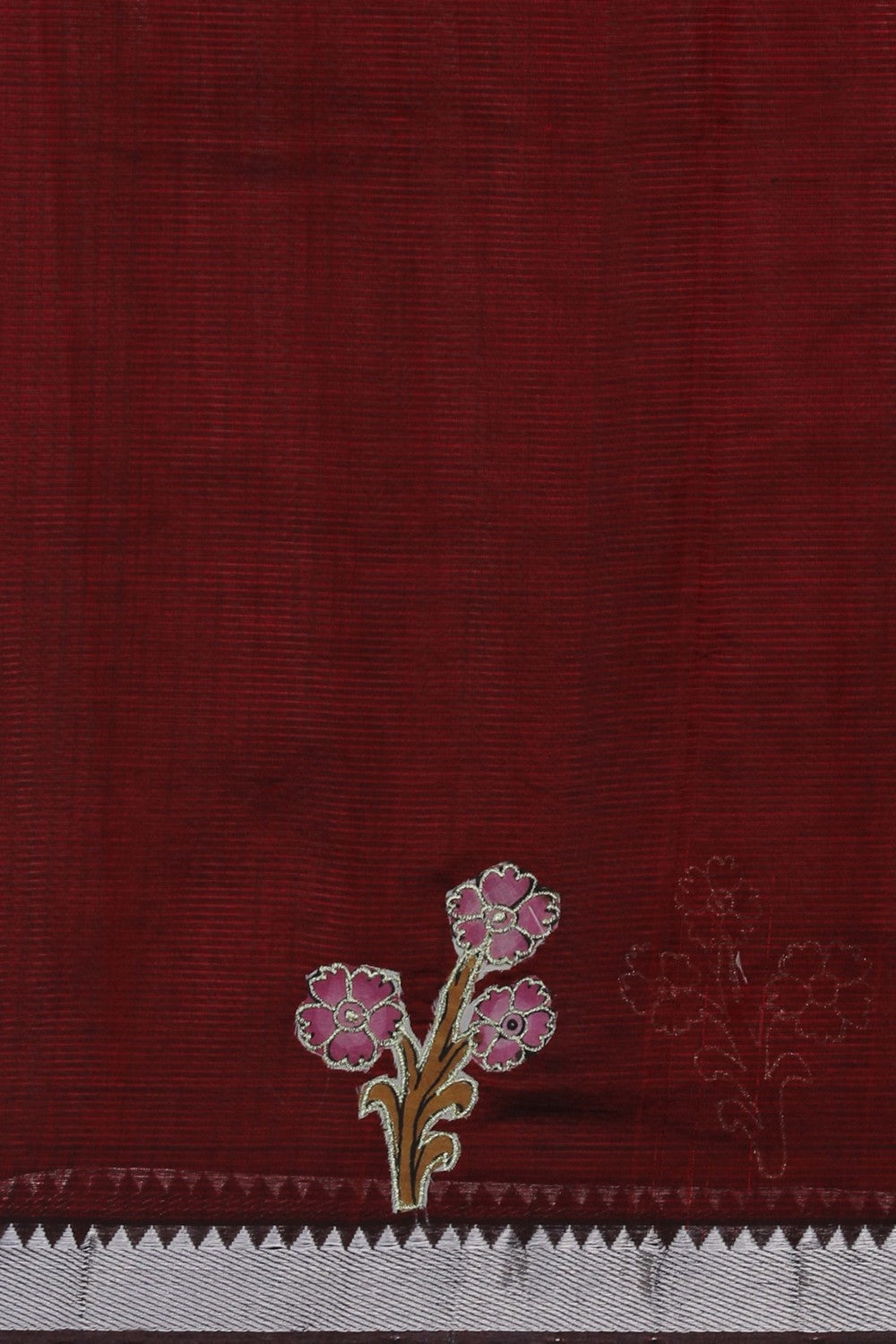 Image of Mangalgiri Embroidery Saree