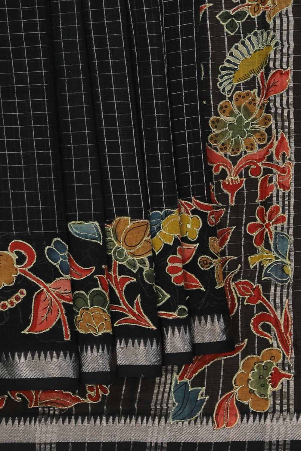 Image of Mangalgiri Embroidery Saree