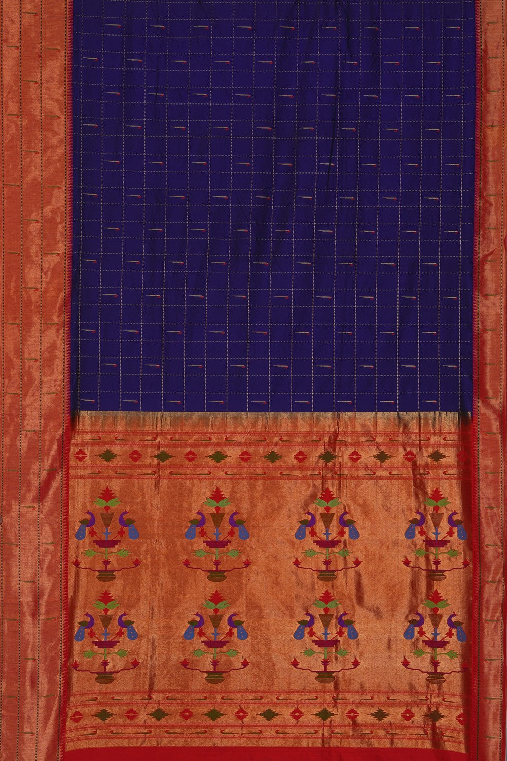 Image of Paithani Indigo Blue Saree
