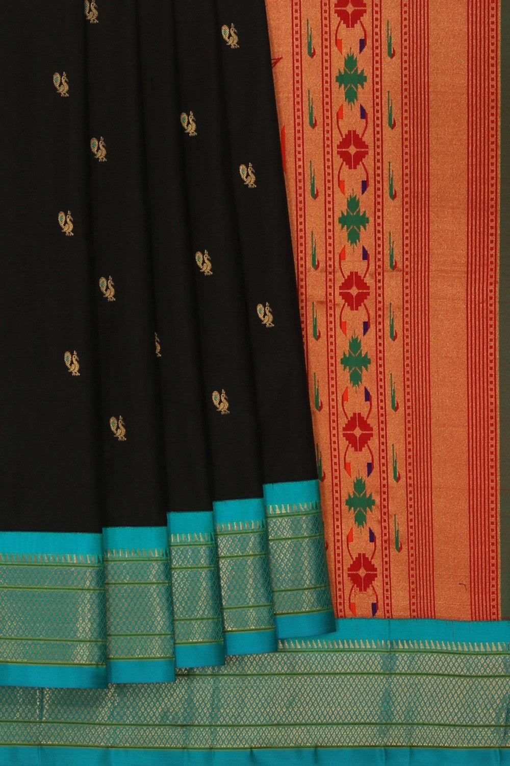 Image of Paithani Black Saree