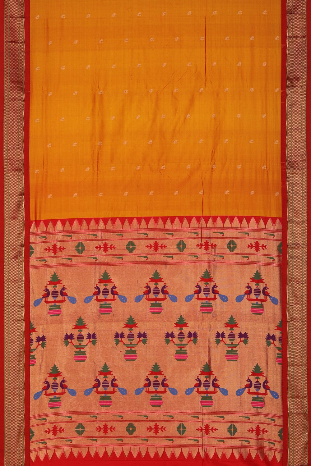 Image of Paithani Sunset Orange Saree