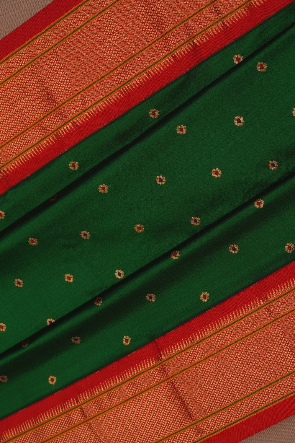 Paithani Green Saree