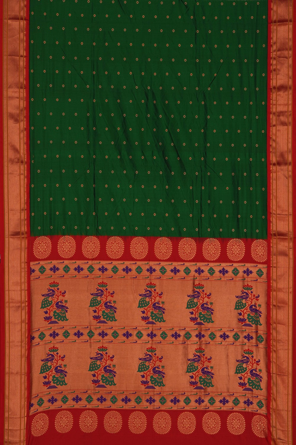 Paithani Green Saree