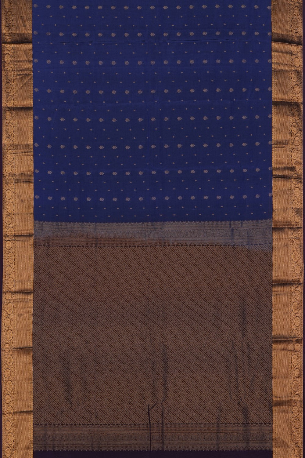 Image of South Silk Smoky Blue Saree