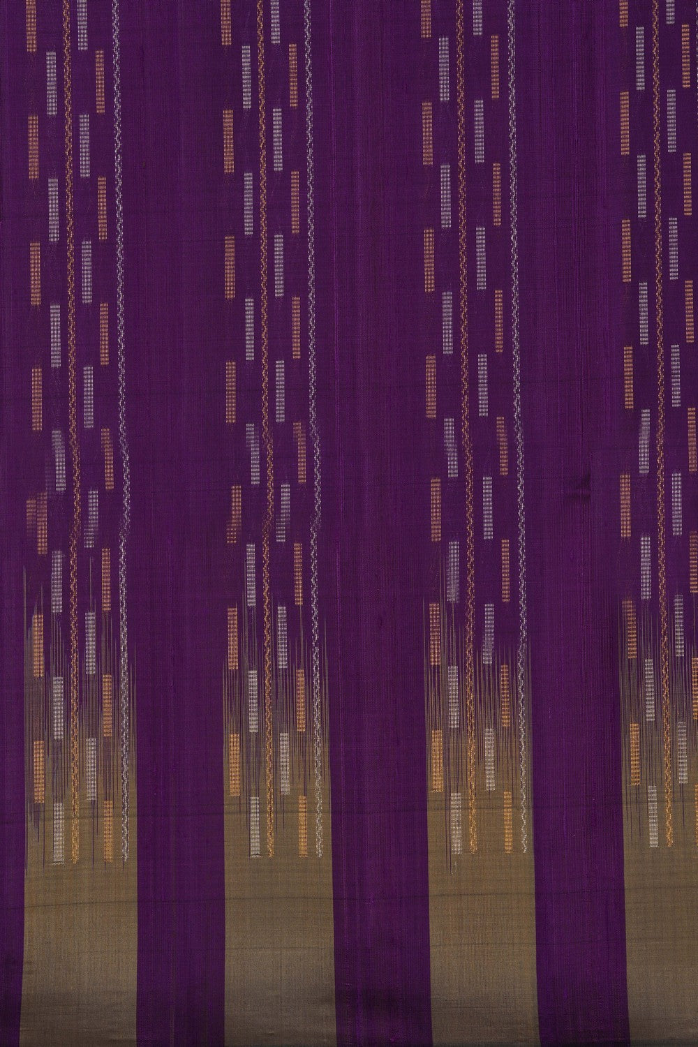 Image of Dupion Silk Purple Saree