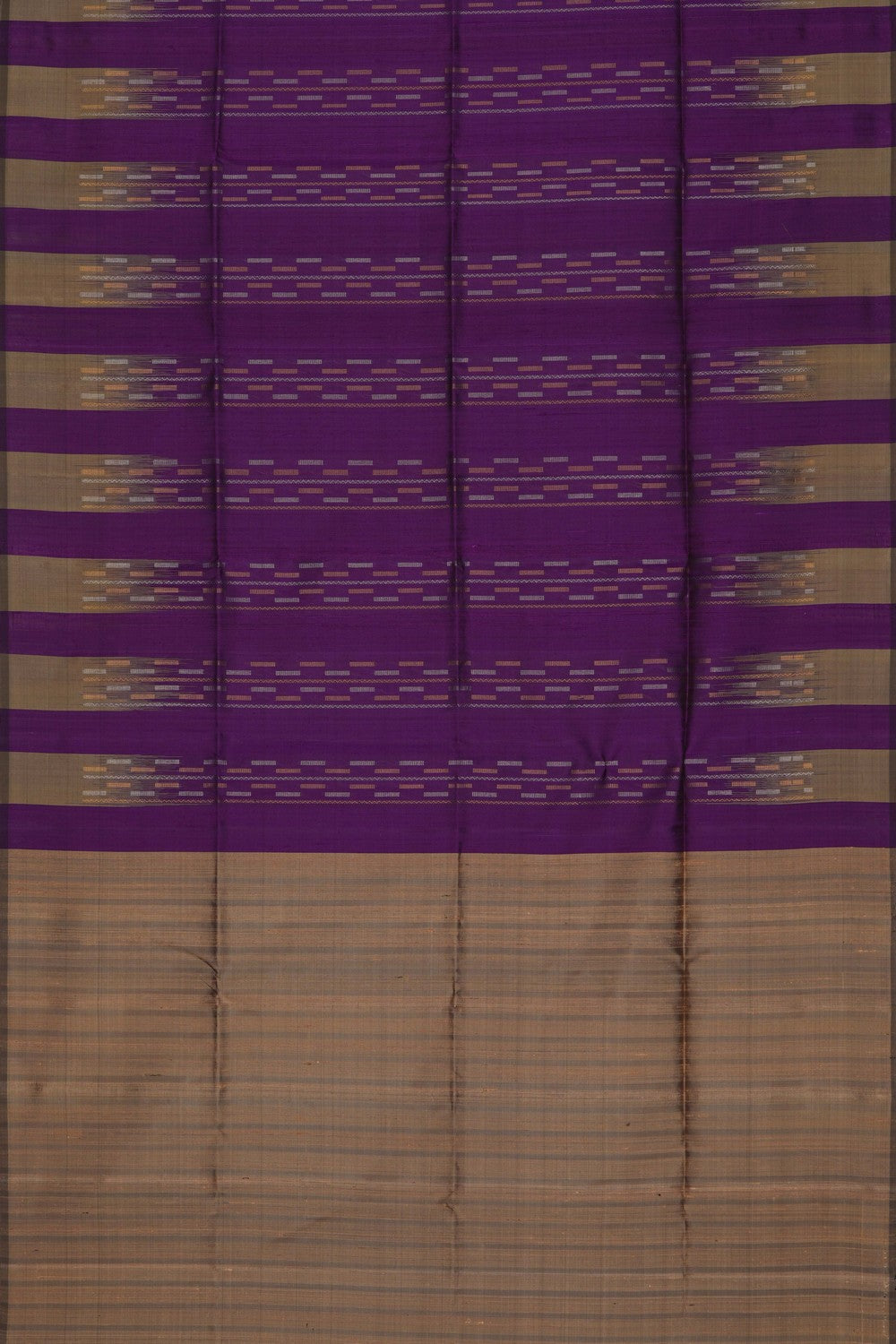 Image of Dupion Silk Purple Saree