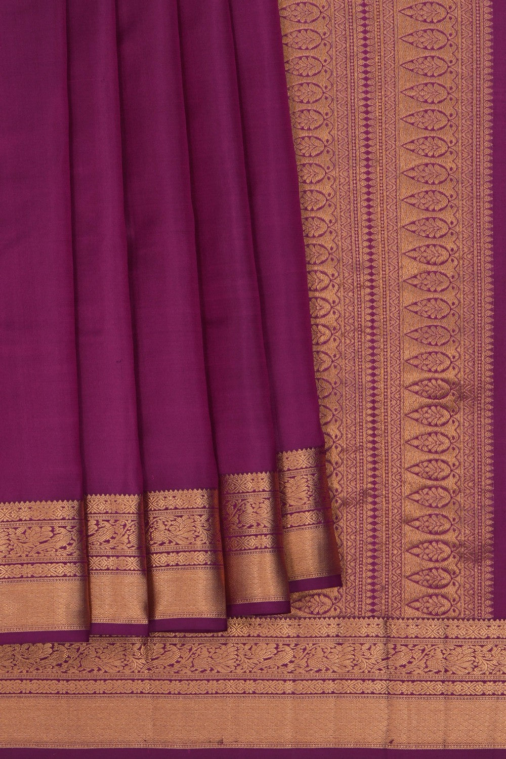 South Silk Purple Saree