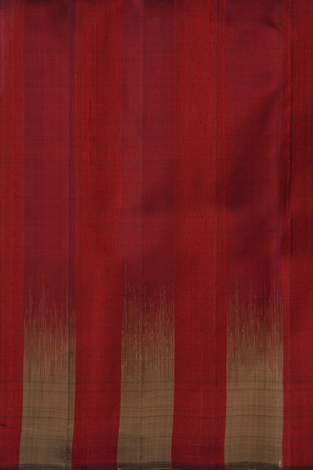 Image of Dupion Silk Red Saree