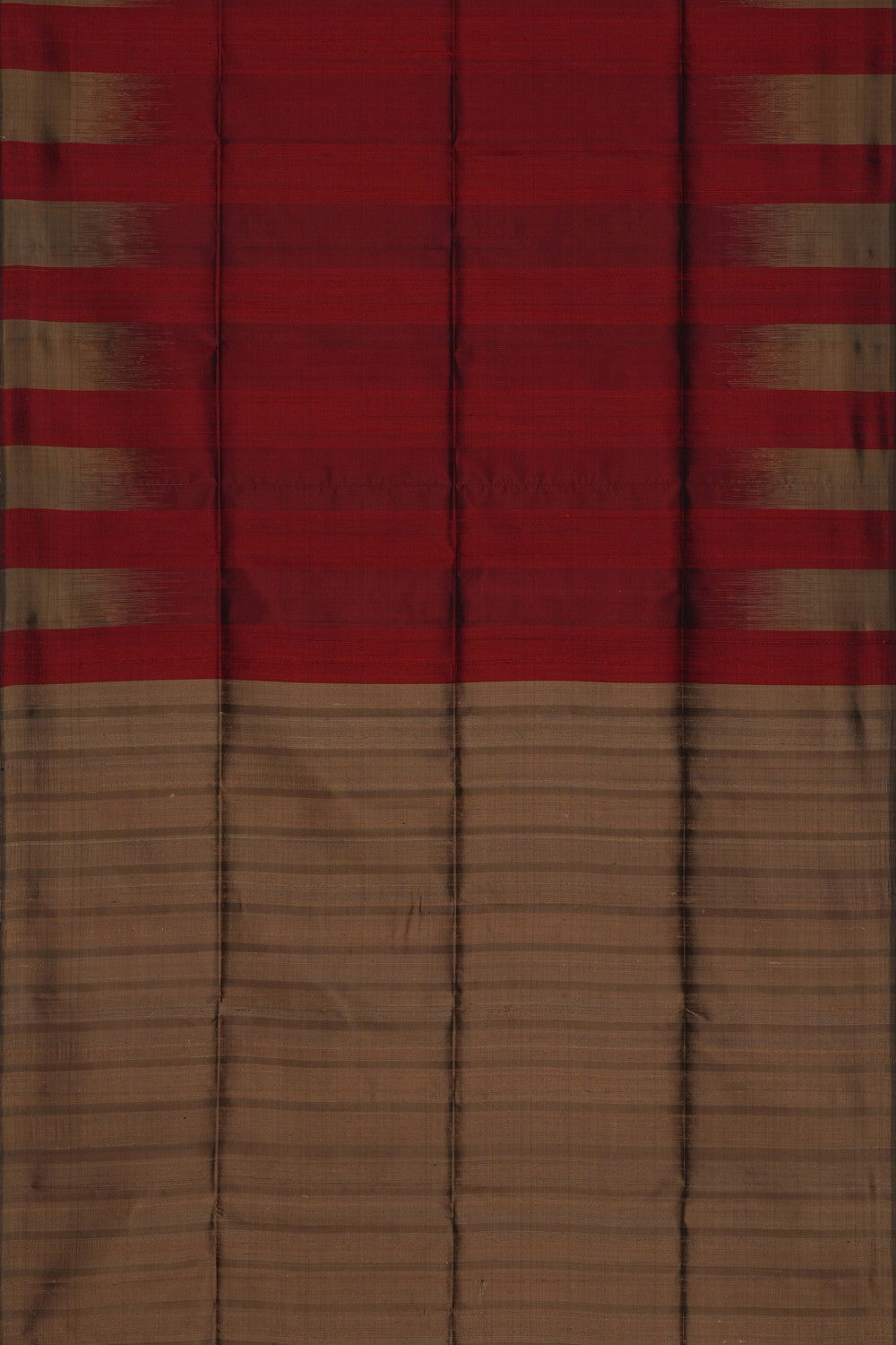 Dupion Silk Red Saree