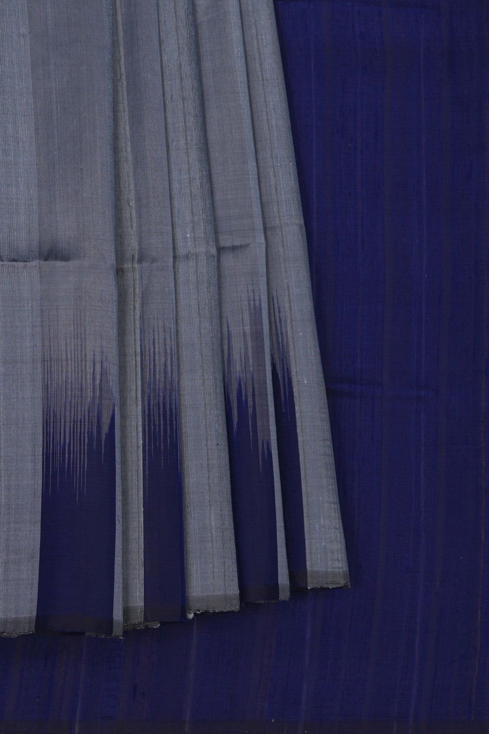 Image of Dupion Silk Grey Saree