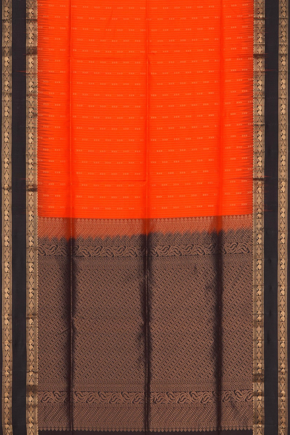 Image of South Silk Orange Saree
