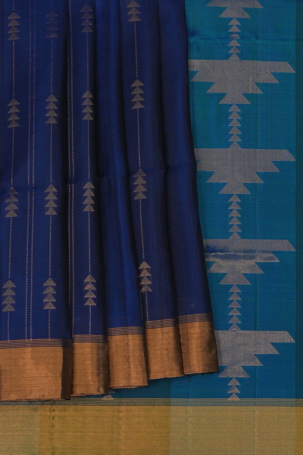 Dupion Silk Blue Saree