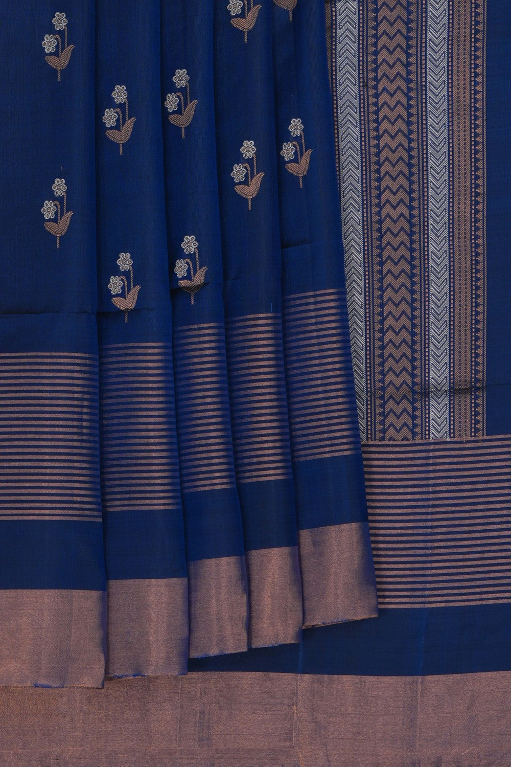 South Silk Blue Saree