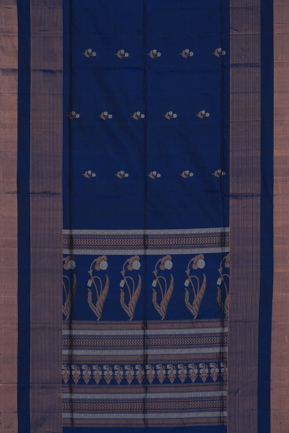 South Silk Blue Saree