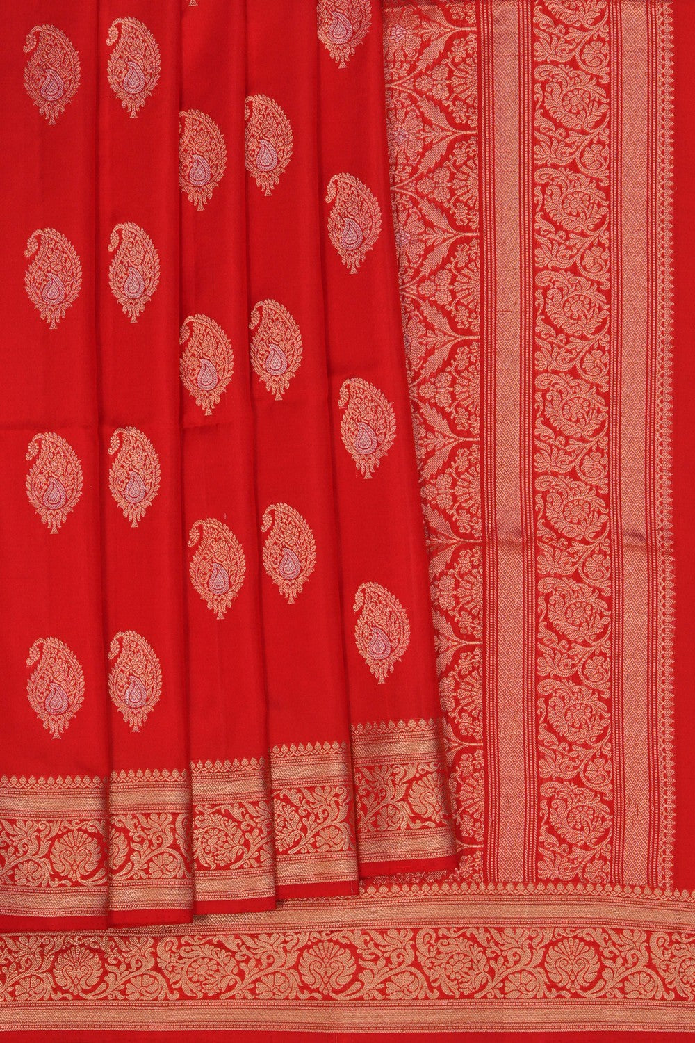Image of South Silk Red Saree