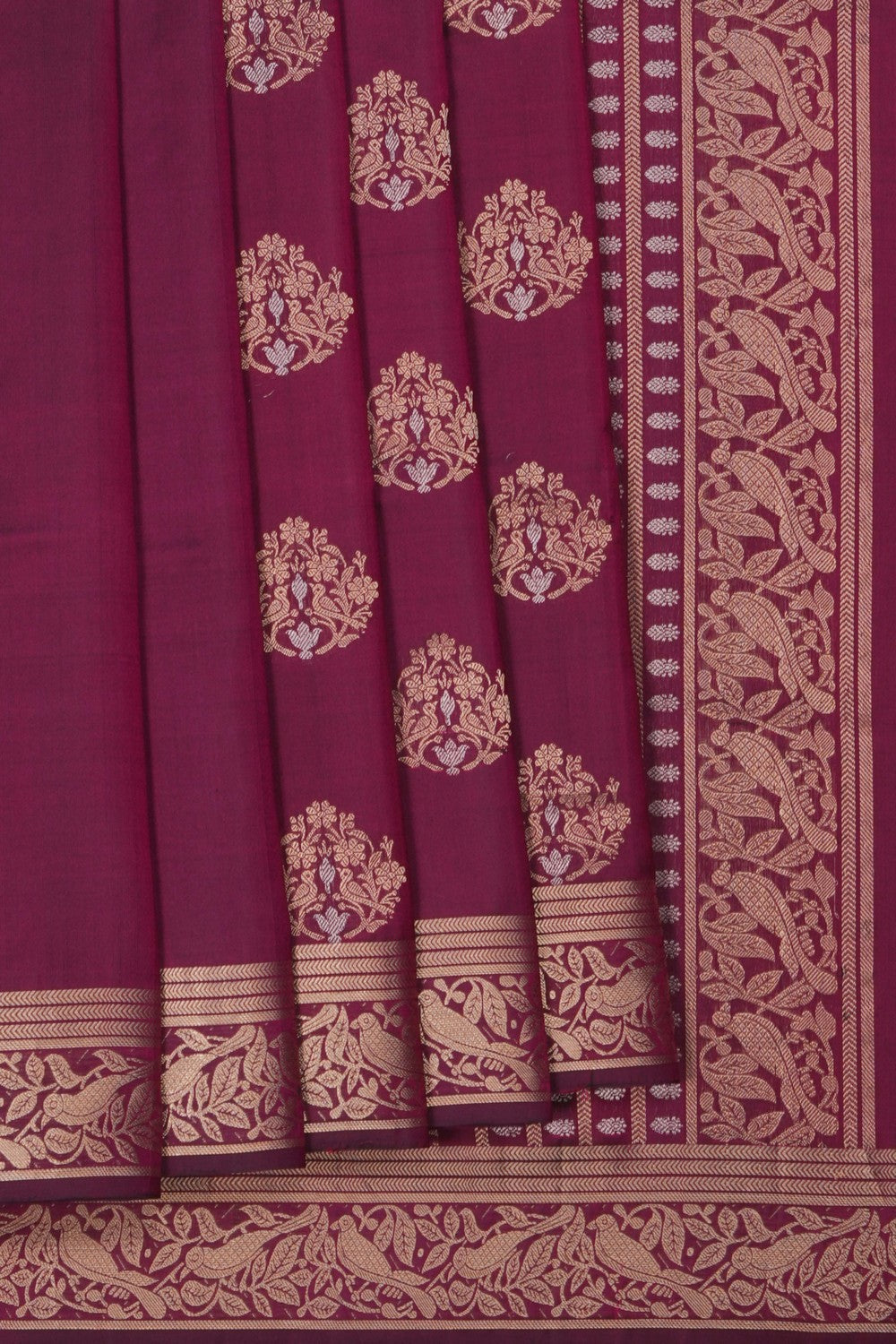 Image of South Silk Magenta Saree