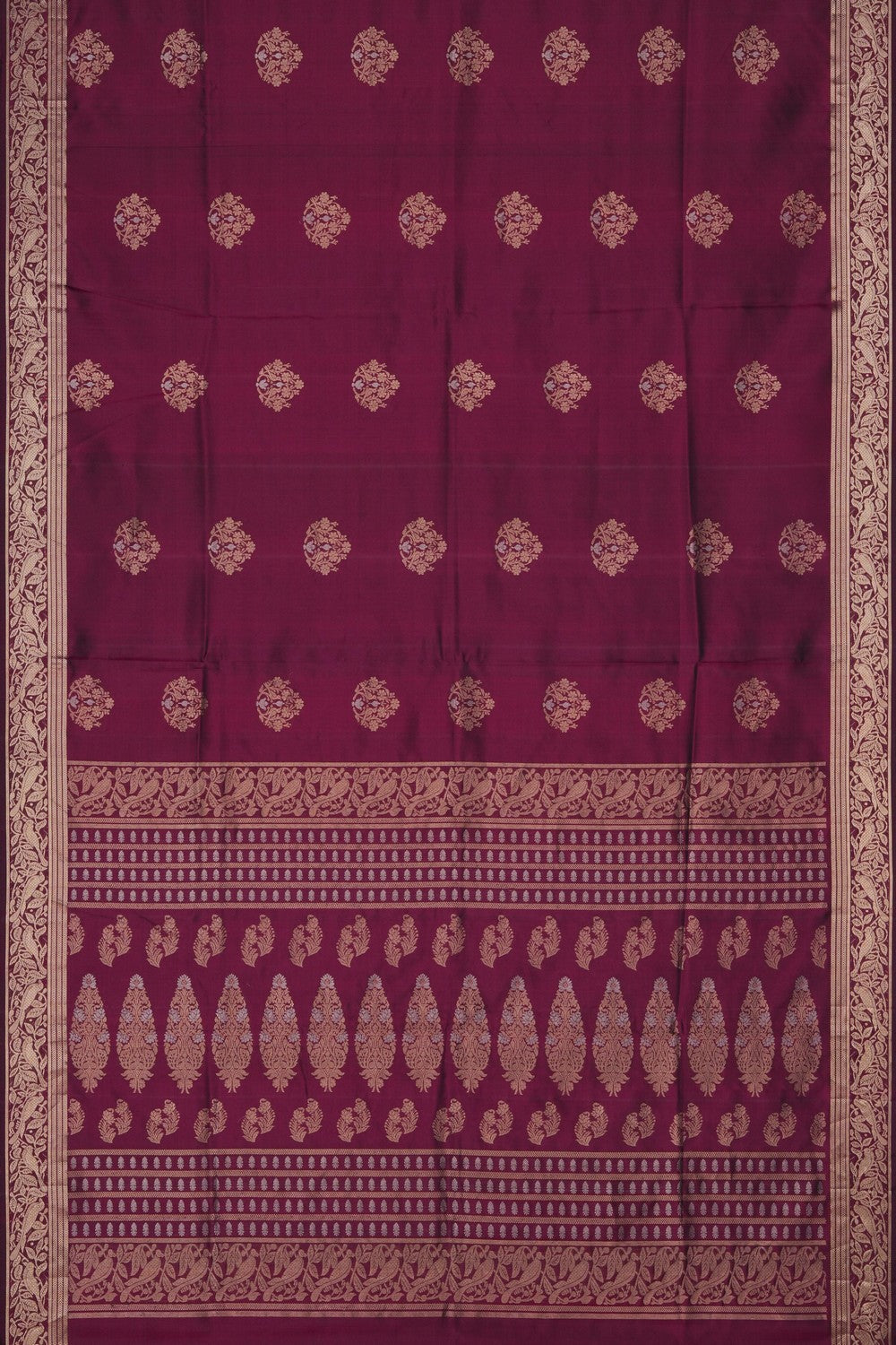 Image of South Silk Magenta Saree